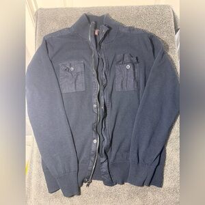 Refectory Men's Navy Sweater with Front‎ Pockets